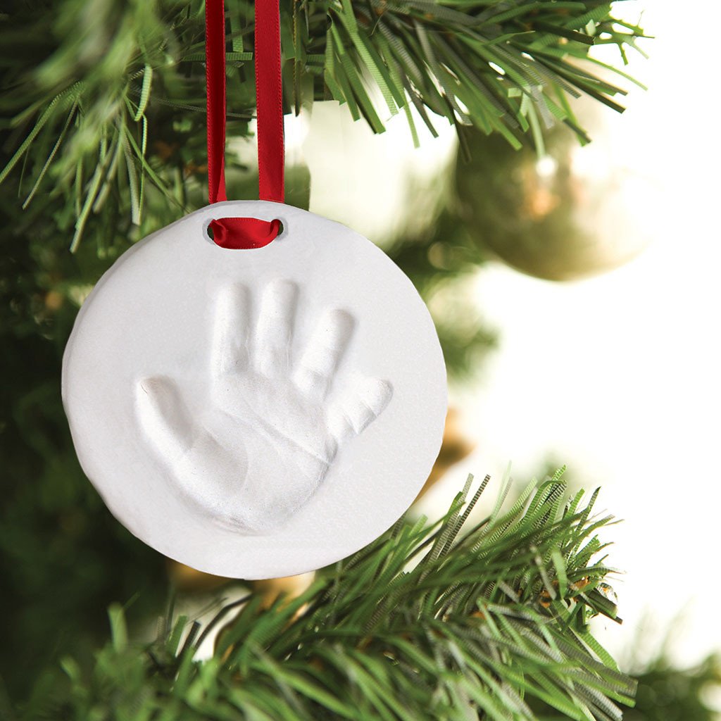 Hand- /Fotavtryck att hänga i julgranen • Pryloteket