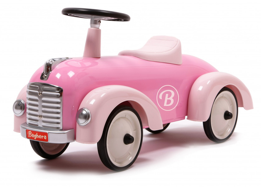 Gåbil Speedster i retromodell, rosa - Baghera • Pryloteket