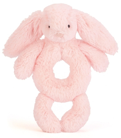 Bashful Kanin Skallra, rosa - Jellycat • Pryloteket