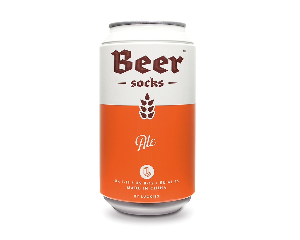 Beer Socks - Ölburk med sockar (Ale (Orange)) • Pryloteket