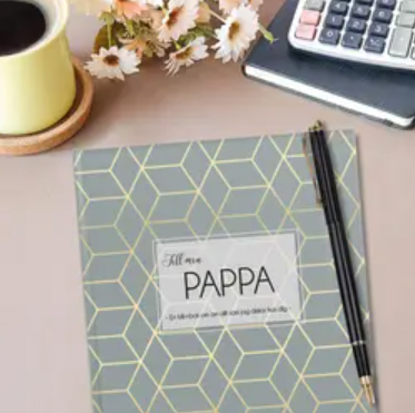 En söt fyll-i-bok till pappa