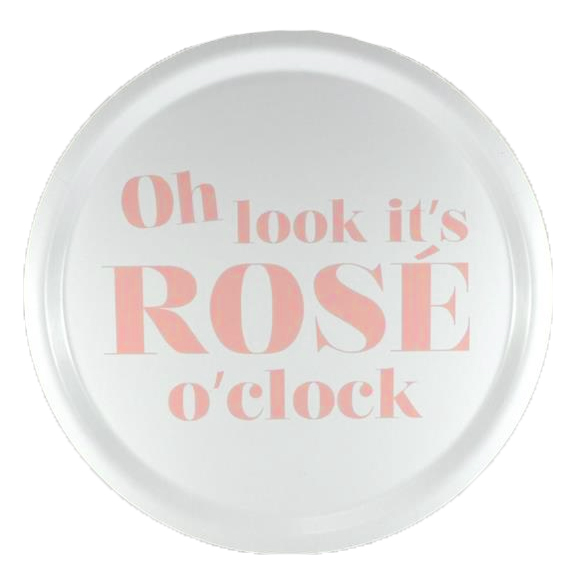 Bricka Rosé o'clock, rund 31cm