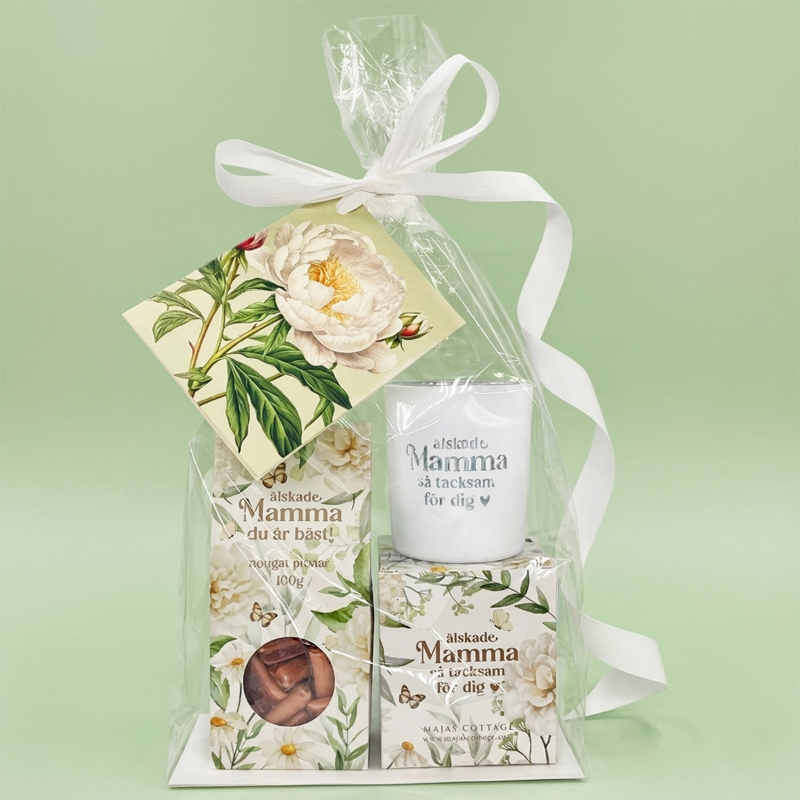 Presentset Älskade Mamma i cellofan