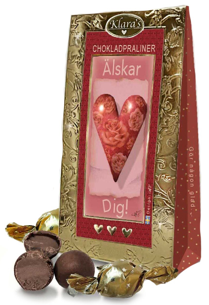 Älskar dig - Lyxiga chokladpraliner • Pryloteket