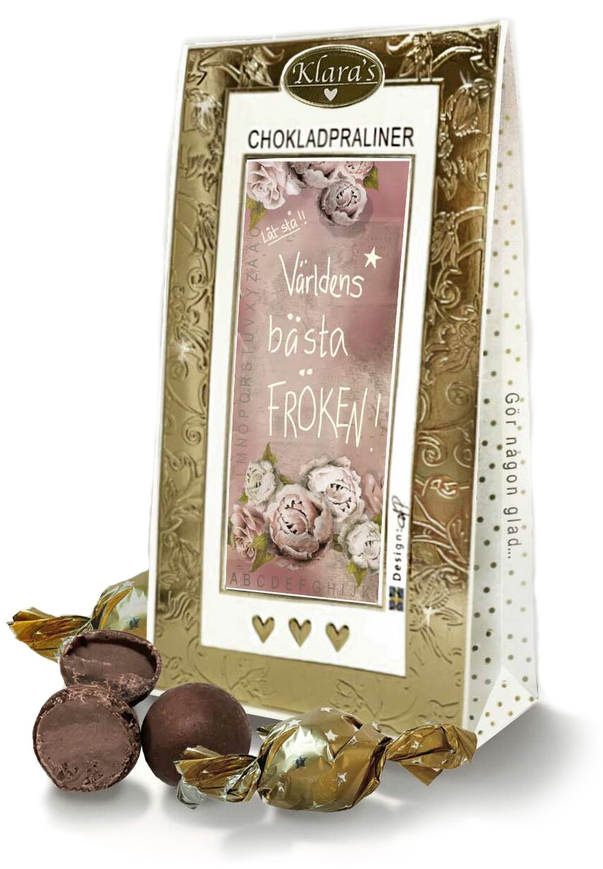 Världens bästa fröken - Lyxiga chokladpraliner • Pryloteket