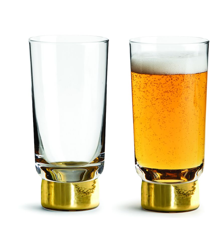 Club ölglas guldfot, 2-pack - Sagaform • Pryloteket