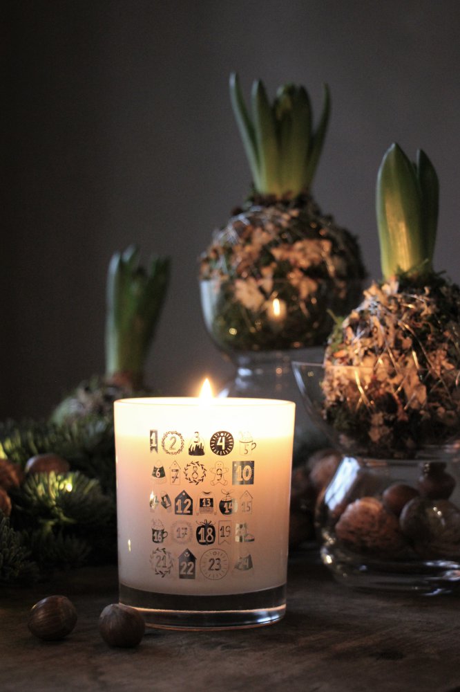 Doftljus Julkalender (Kanel & Äpple) från Majas Lyktor/Barncancerfonden