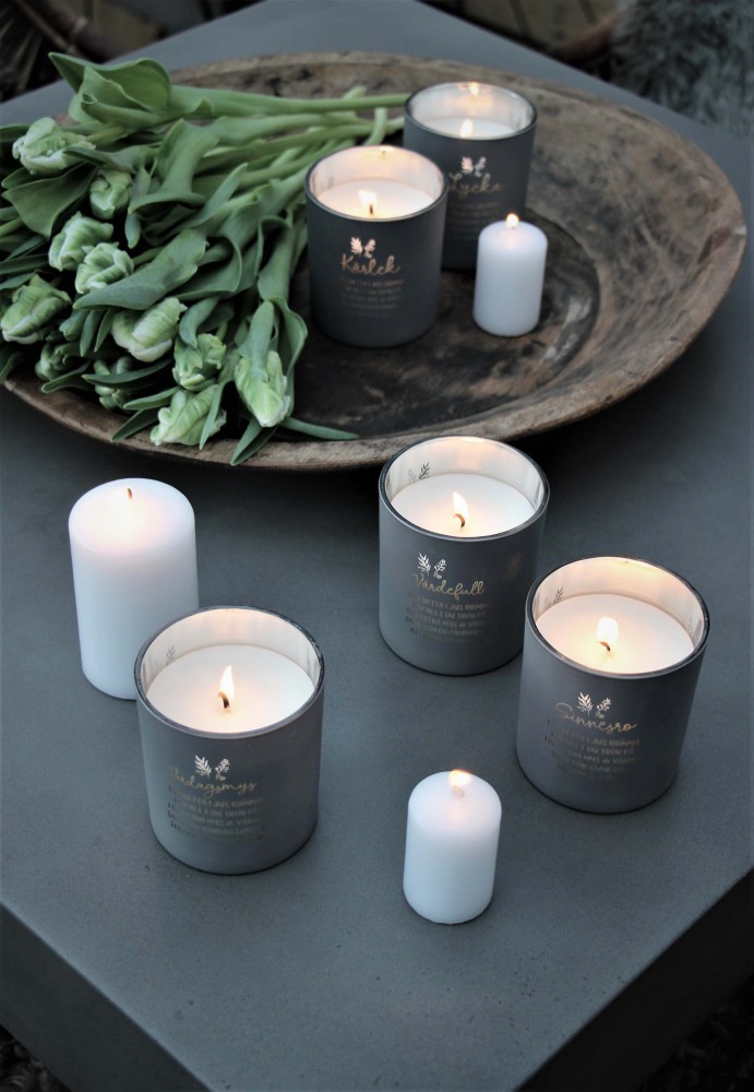 Doftljus Vardagsmys (Clean Cotton) från Majas Lyktor/Barncancerfonden