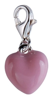 Dacapo Silver Berlock Rosa hjrta, kta silver - Sagosmycken