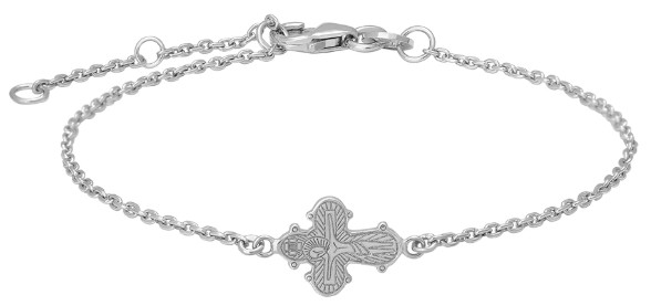 Nordahl Andersen Silverarmband med dagmarkors, 16cm