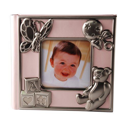 Dacapo Silver Fotoalbum rosa med tennfinish dekor fr 100 foton