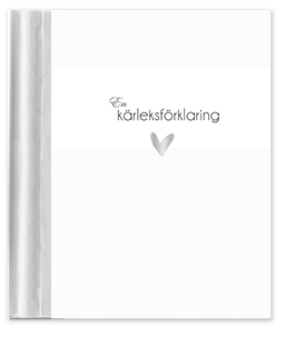 En kärleksförklaring är en fyll-i bok som du med fördel fyller i själv och ger i present till din älskade