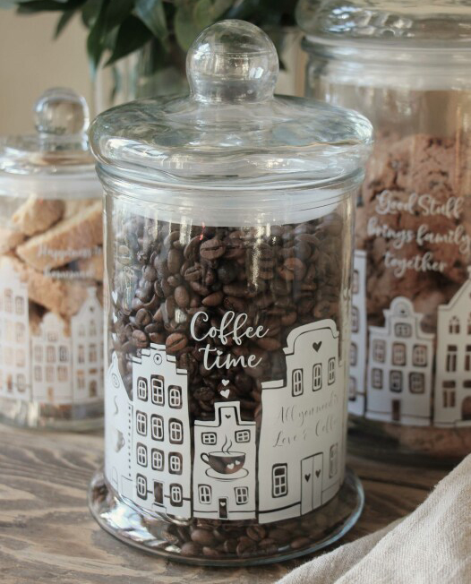 GGlasburk Coffee Jar, från Majas lyktor säljs till förmån för Barncancerfonden