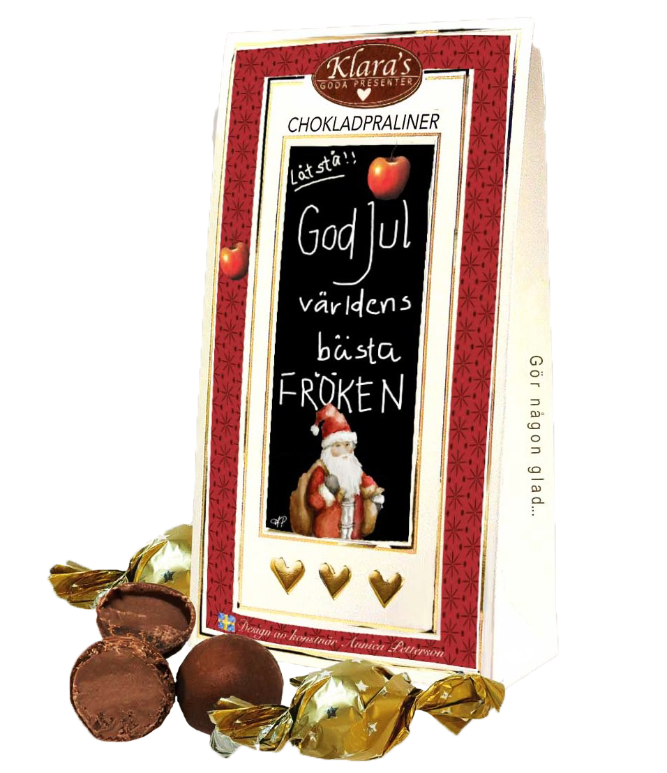 God Jul världens bästa Fröken - Lyxiga chokladpraliner • Pryloteket