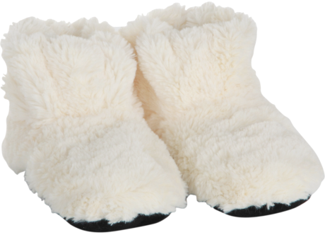 Booties toffla, vit - Microtoffla (vrmetoffla)