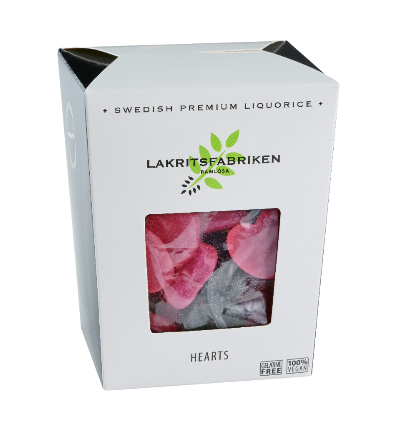 Goda Hjärtan (Hallon- & Lakritssmak) - Lakritsfabriken