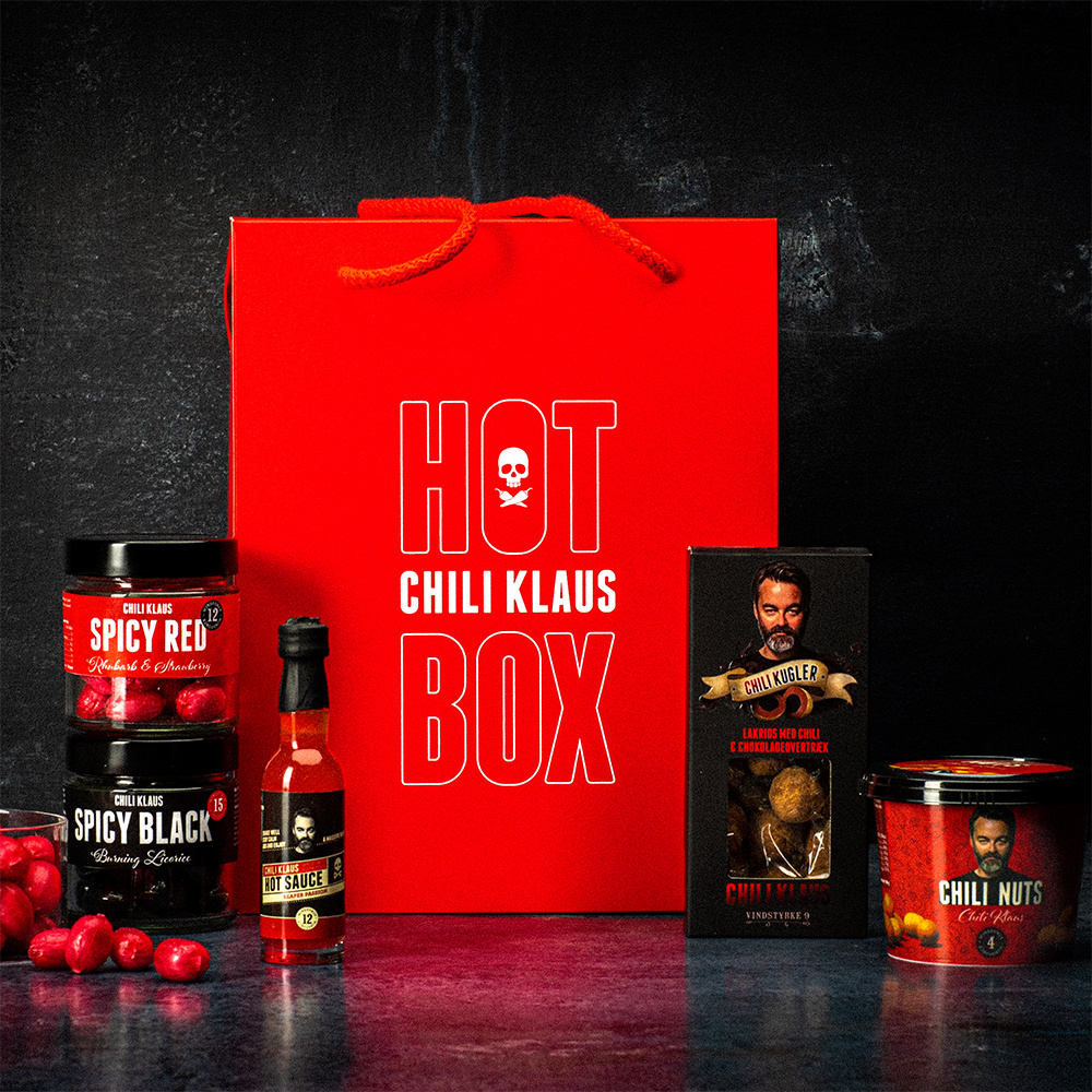 Chili Klaus Hot Box, Rd, presentbox