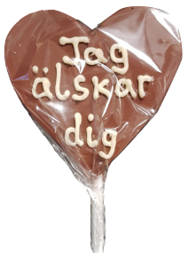 Chokladklubba "Jag älskar dig • Pryloteket