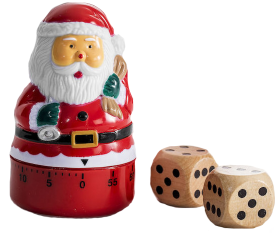 Winter Julklappsspel Tomtetimer och tärningar från Sagaform