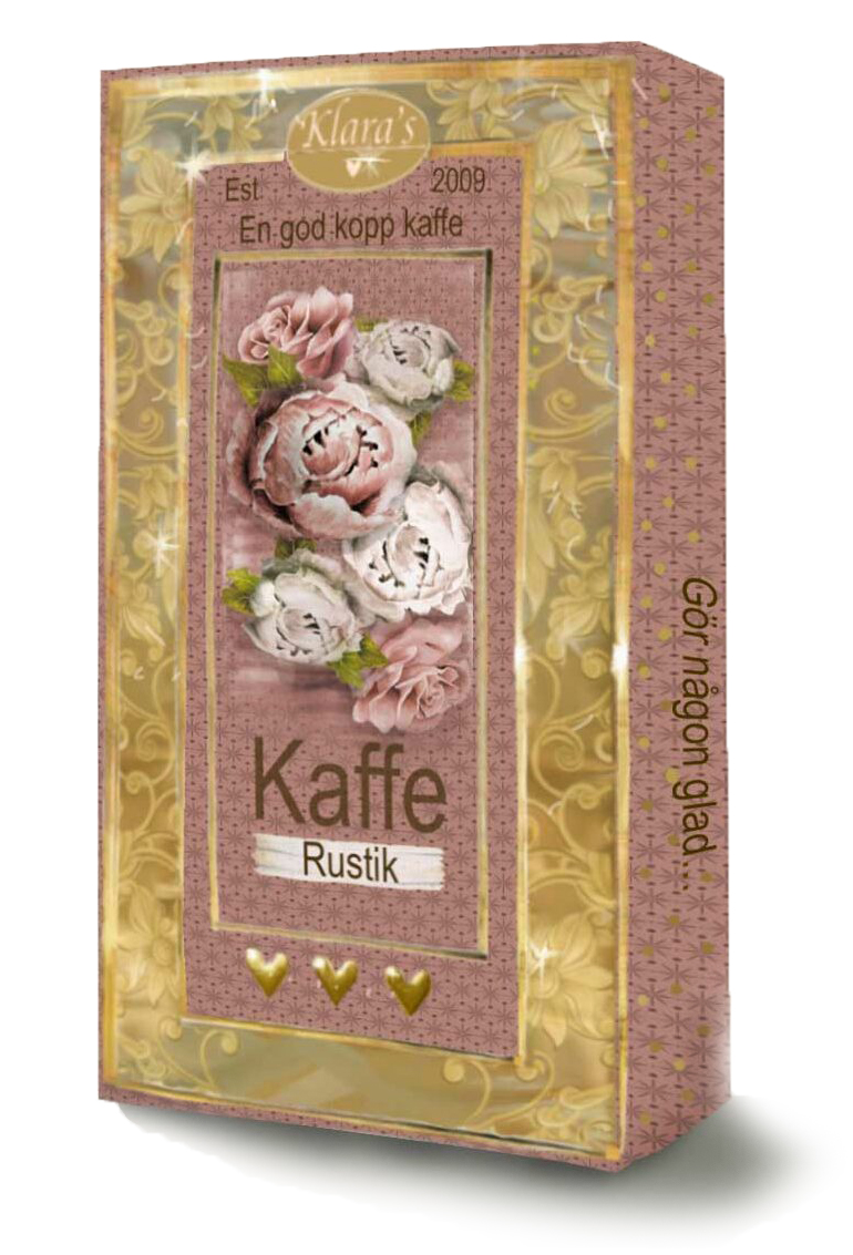 Kaffe Rustik (Rosa blommor)