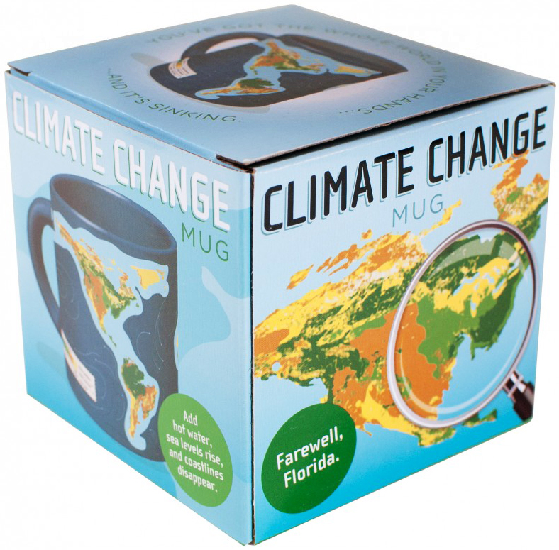 Mugg Klimatförändring, interaktiv mugg som visar hur vår miljöförstöring påverkat vårt klimat