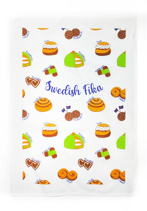 Kökshandduk Swedish Fika