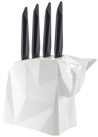 Knivställ Pablo, med 4st knivar, Koziol