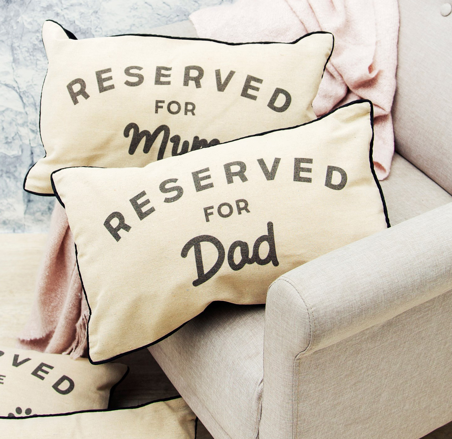 Kudde "Reserved for dad" • Pryloteket