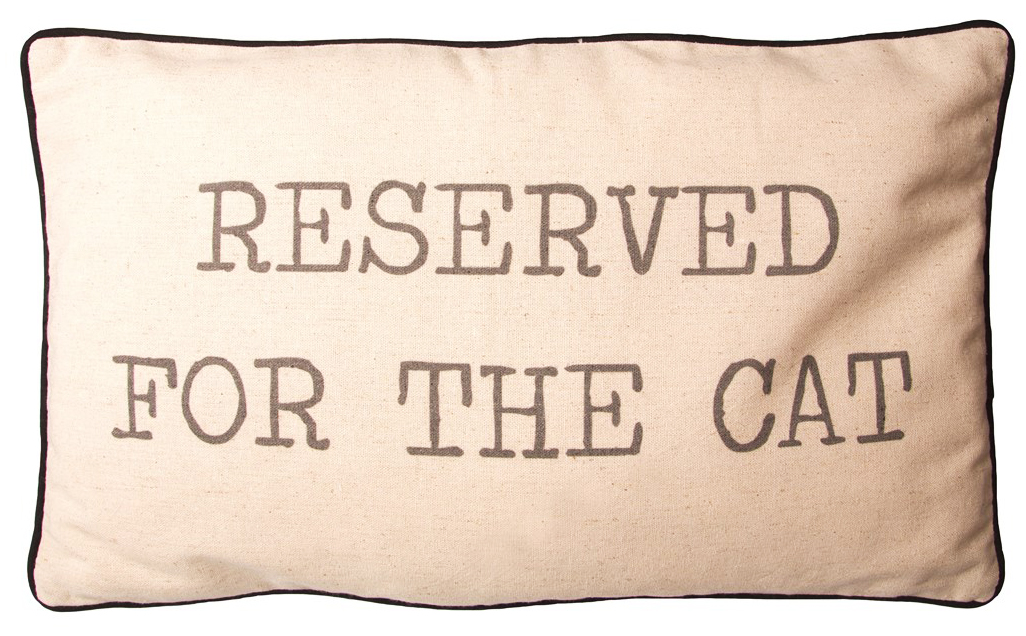 Kudde "Reserved for the cat • Pryloteket