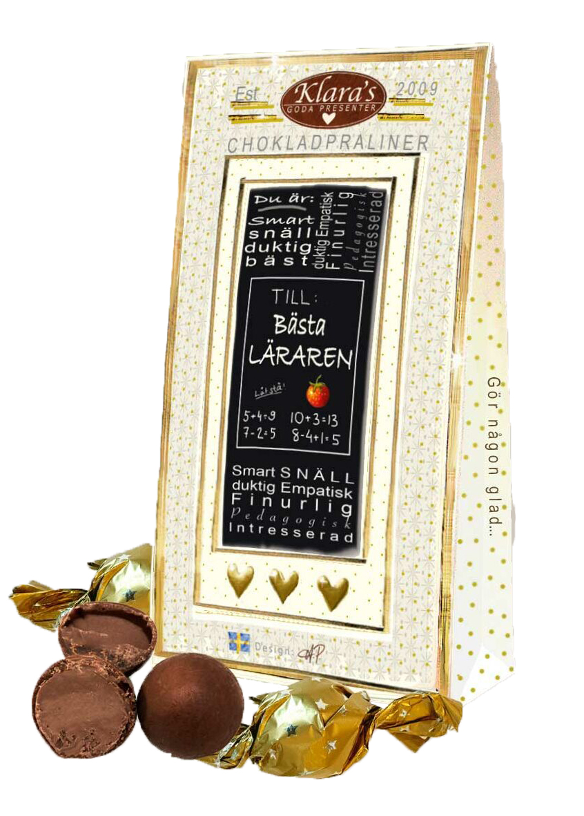 Till Läraren - Lyxiga chokladpraliner