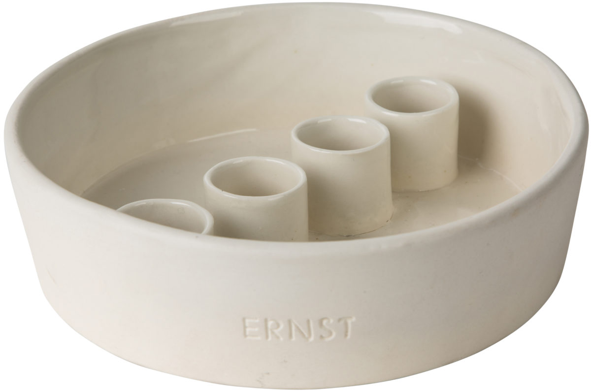 Ljusskål för 4 ljus, stengods - Ernst Kirchsteiger
