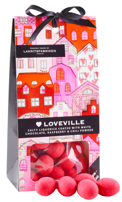 Loveville - lyxig chokladdragerad lakrits