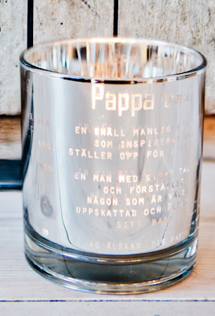 Ljuslyktan Pappa från Majas lyktor säljs till förmån för Barncancerfonden