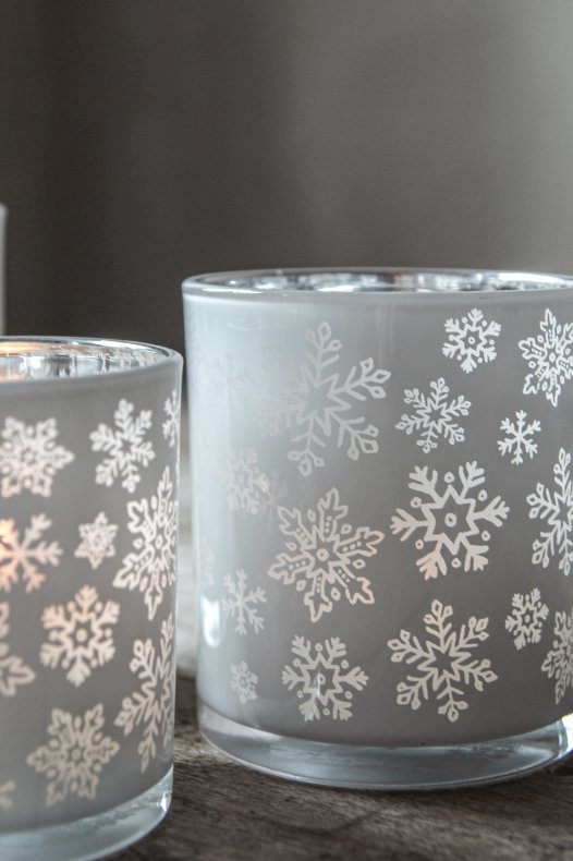 Ljuslykta snowflakes, från Majas lyktor säljs till förmån för Barncancerfonden