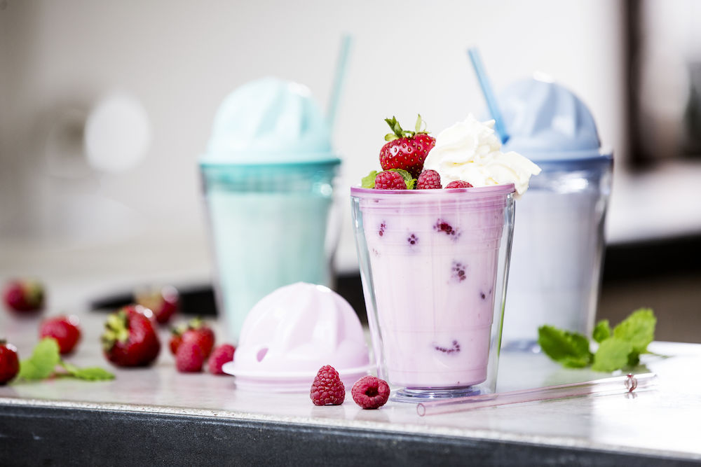Sweet Milkshakemugg med sugrör från Sagaform