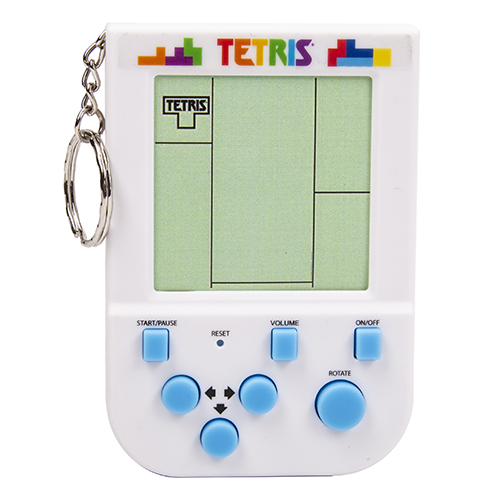 Minispel Tetris i nyckelring