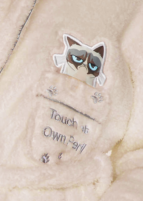Morgonrock Grumpy Cat för kattfantasten