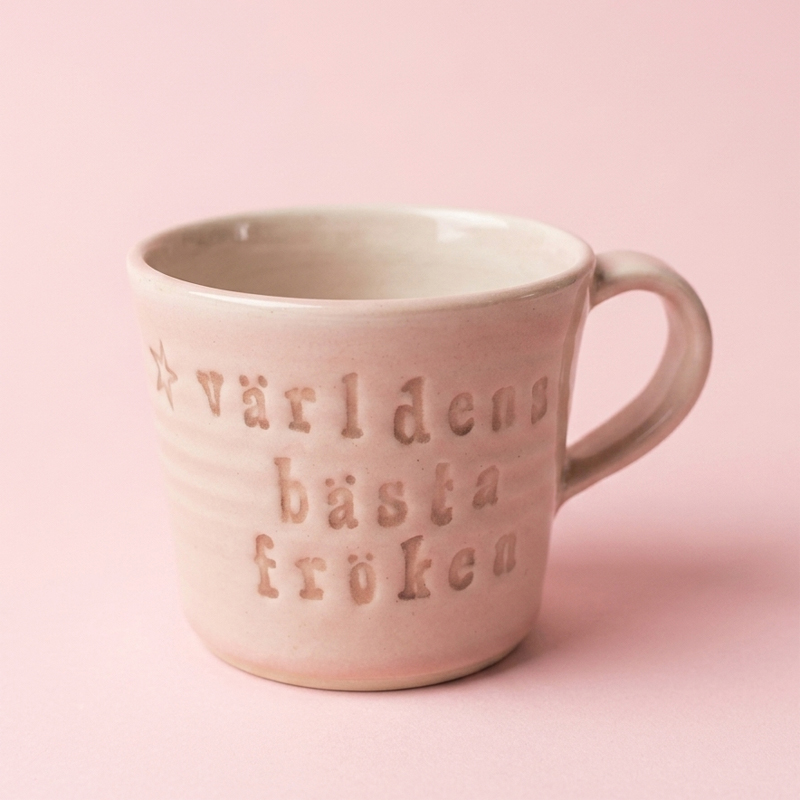 Mugg Världens bästa fröken från Puss Puss Company
