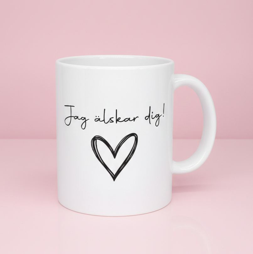Mugg Jag älskar dig
