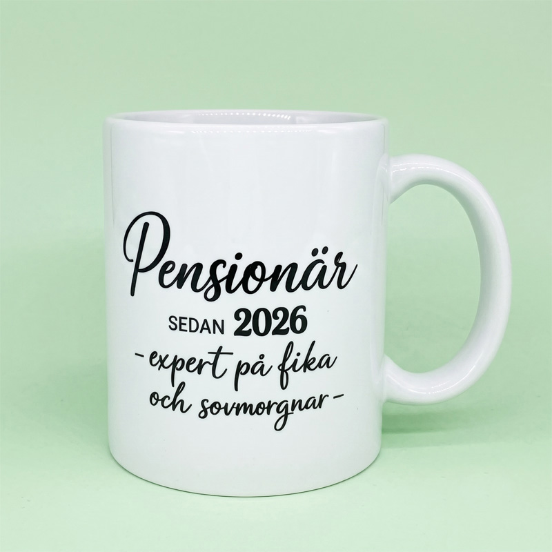 Mugg Pensionär sedan 2026