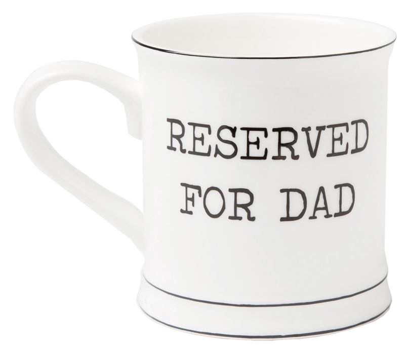 Mugg "Reserved for Dad" • Pryloteket