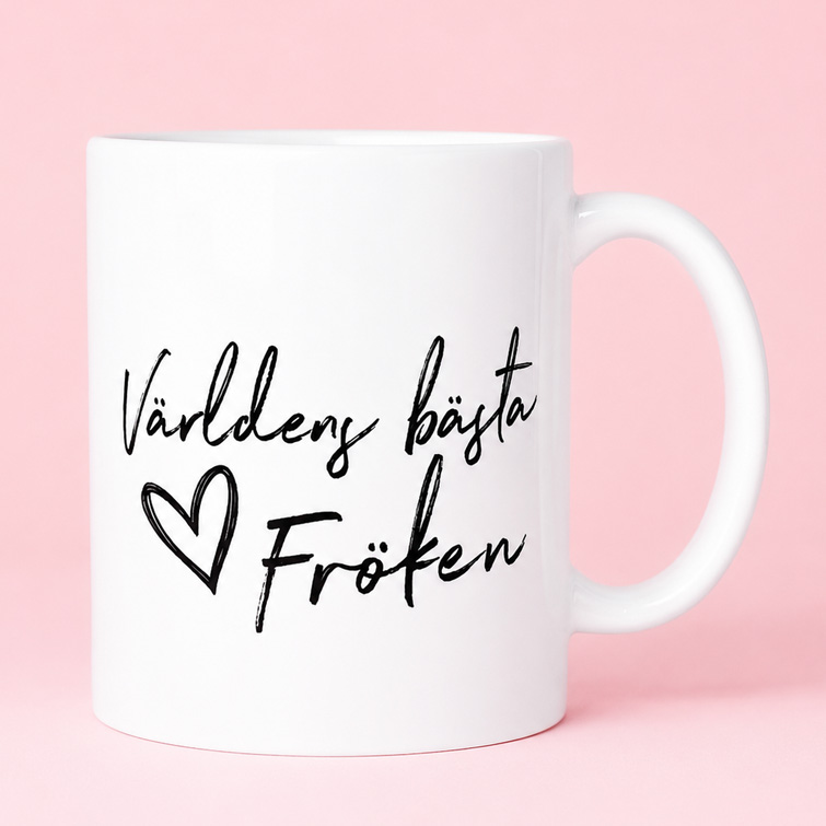 Mugg Världens bästa Fröken 