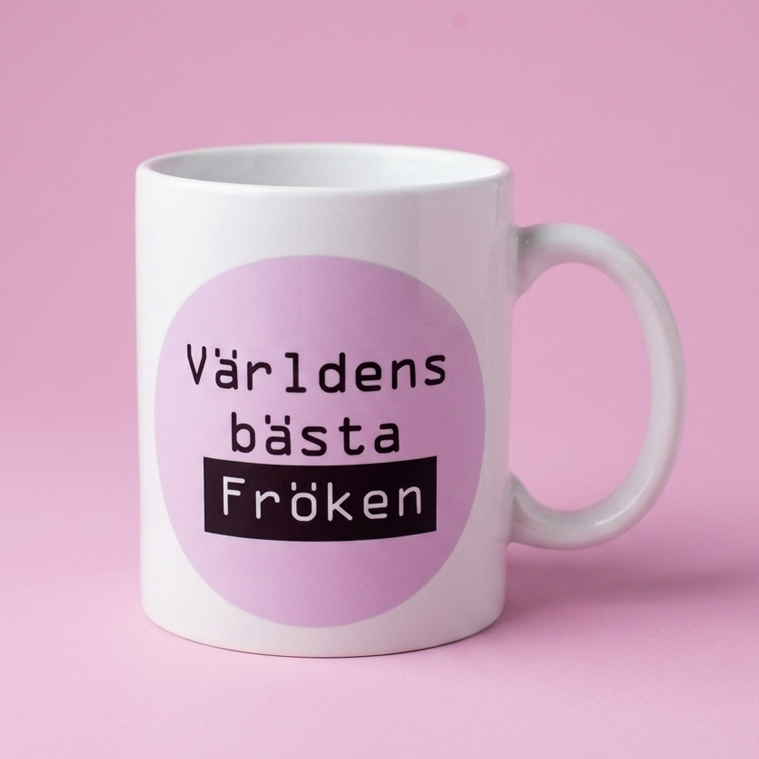 Mugg Världens bästa Fröken