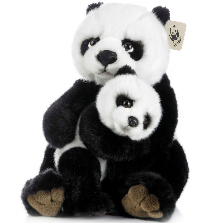 WWF (Vrldsnaturfonden) Panda med baby - WWF (Vrldsnaturfonden)