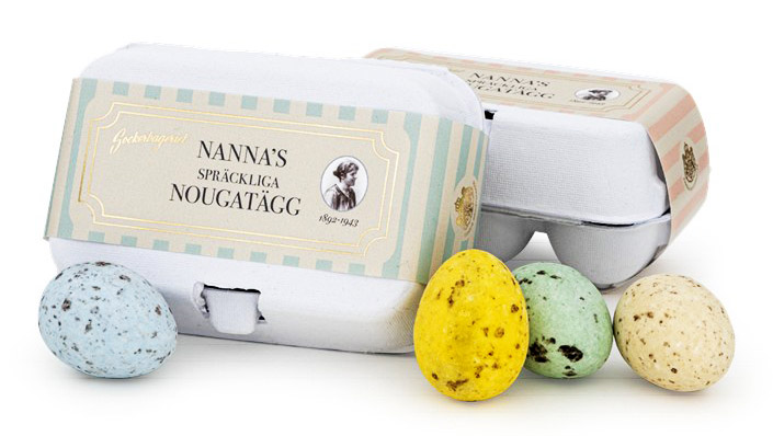 Nannas Spräckliga ägg i äggkartong - Sockerbageriet • Pryloteket