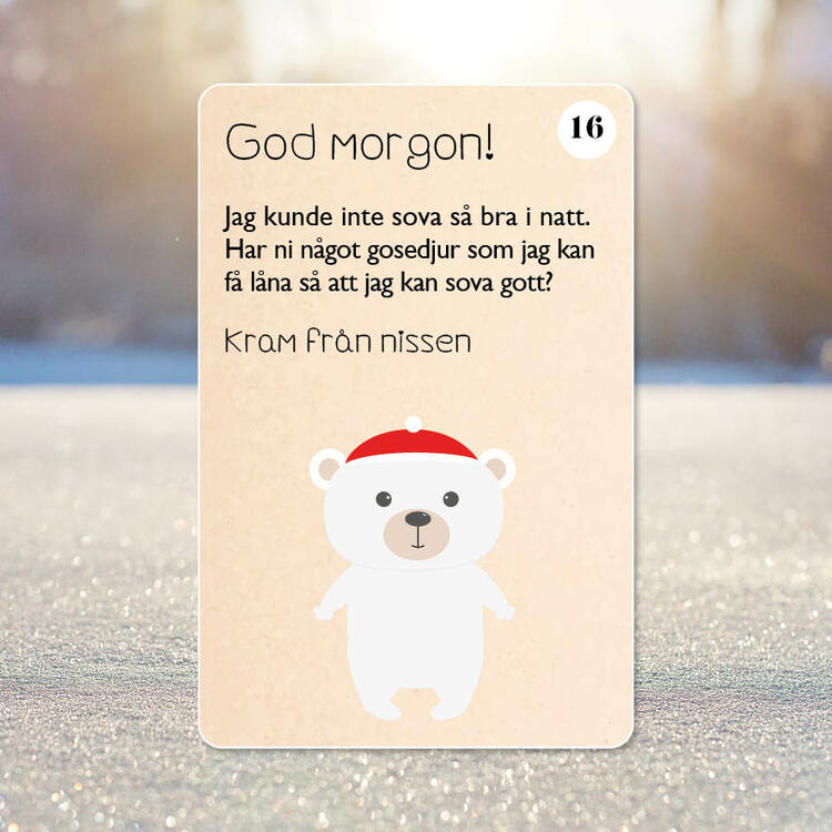 Nissebrev för små barn
