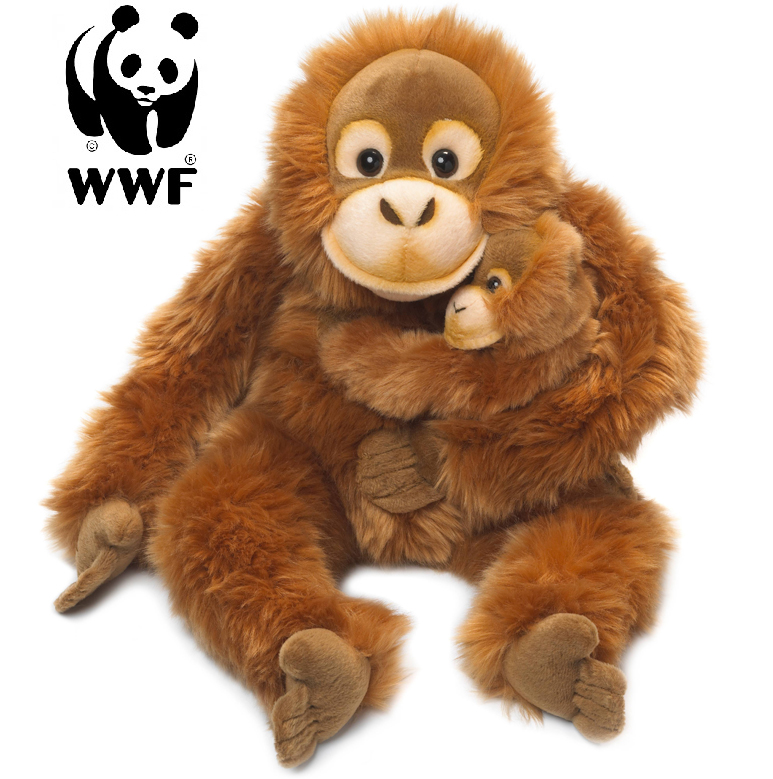 Orangutang med baby - WWF (Världsnaturfonden) • Pryloteket