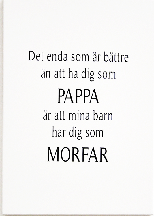 Skylt "Pappa och Morfar • Pryloteket