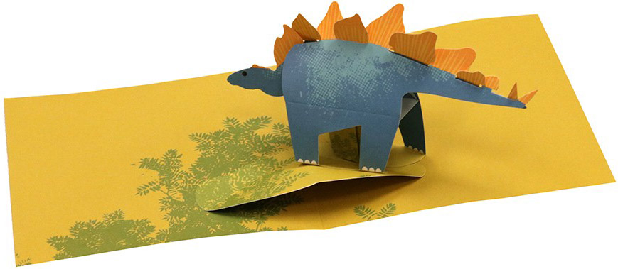 Pop-up kort Stegosaurus • Pryloteket