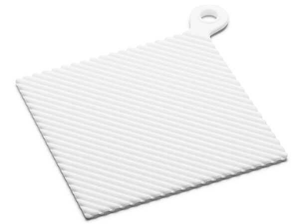 Grytlapp i silikon, vit - KG Design